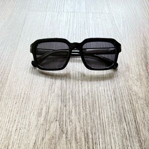 quay australia playback black retro modern rectangle sunglasses eyewear NEW